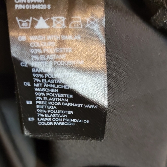 H&M Black Fit and Flare Pleated Punk Dress Size 4 - Picture 9 of 9